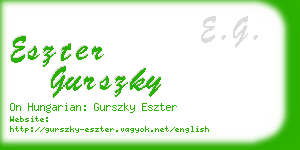 eszter gurszky business card